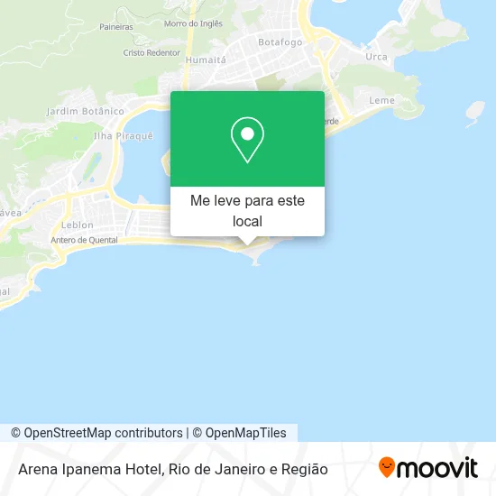 Arena Ipanema Hotel mapa
