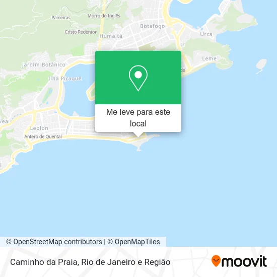 Caminho da Praia mapa