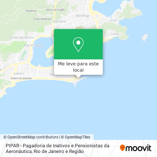 PIPAR - Pagadoria de Inativos e Pensionistas da Aeronáutica mapa