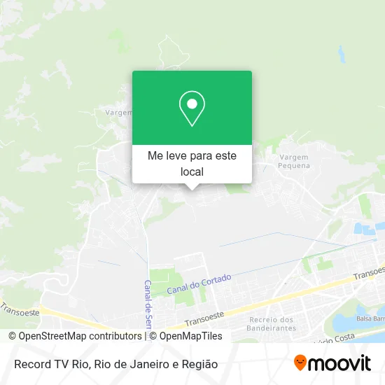 Record TV Rio mapa