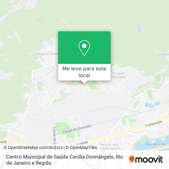 Centro Municipal de Saúde Cecília Donnângelo mapa