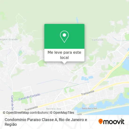 Condomínio Paraíso Classe A mapa