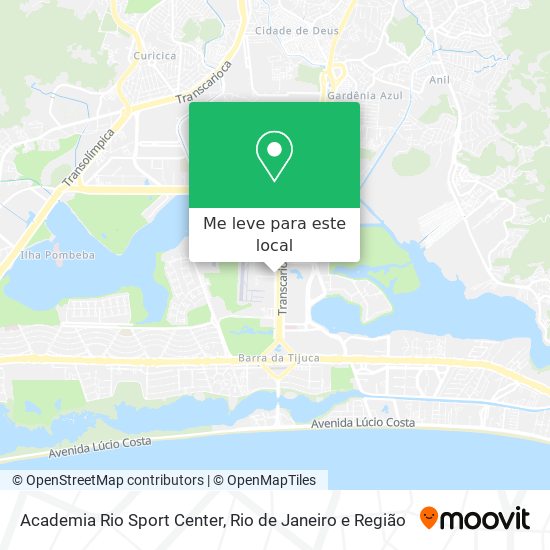 Academia Rio Sport Center mapa