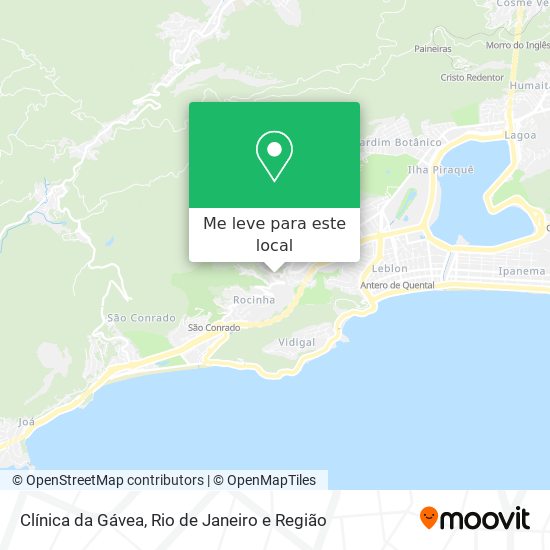 Clínica da Gávea mapa