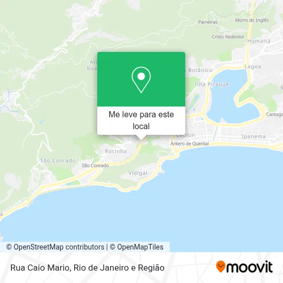 Rua Caio Mario mapa