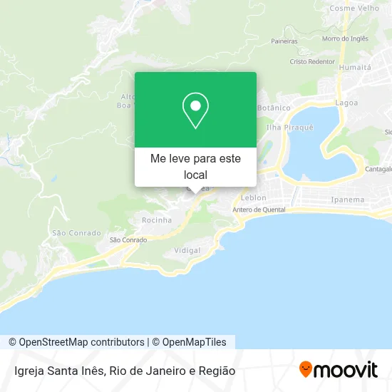 Igreja Santa Inês mapa