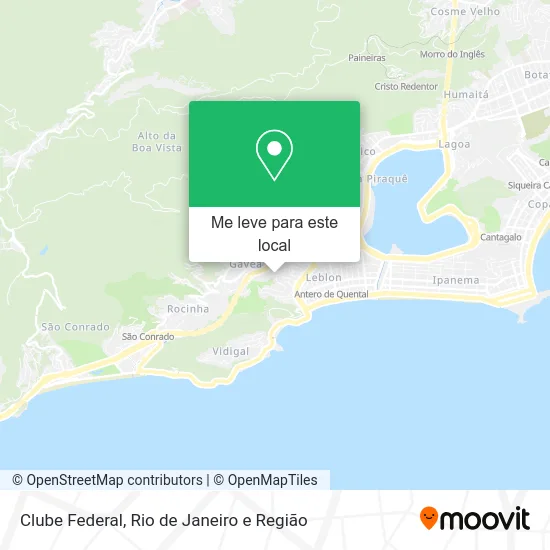 Clube Federal mapa