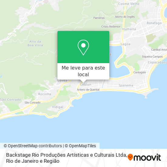 Backstage Rio Produções Artísticas e Culturais Ltda mapa