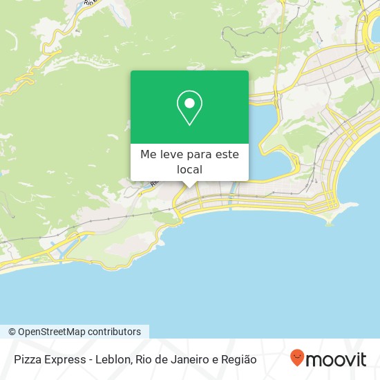 Pizza Express - Leblon mapa