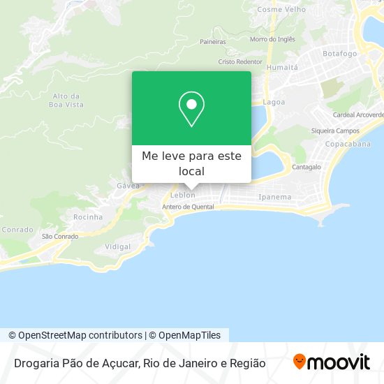 Drogaria Pão de Açucar mapa