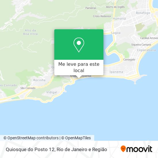 Quiosque do Posto 12 mapa