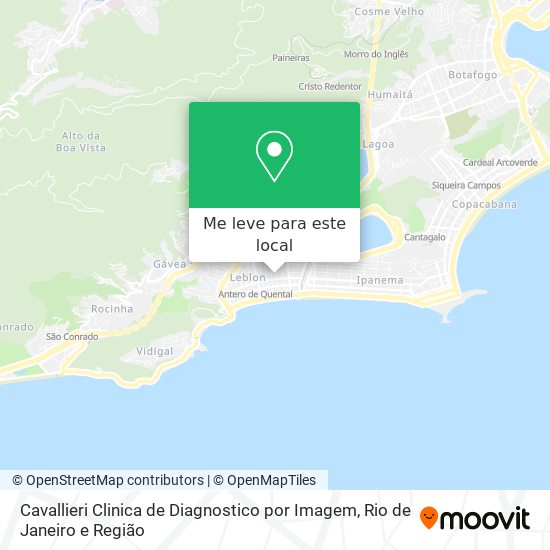 Cavallieri Clinica de Diagnostico por Imagem mapa