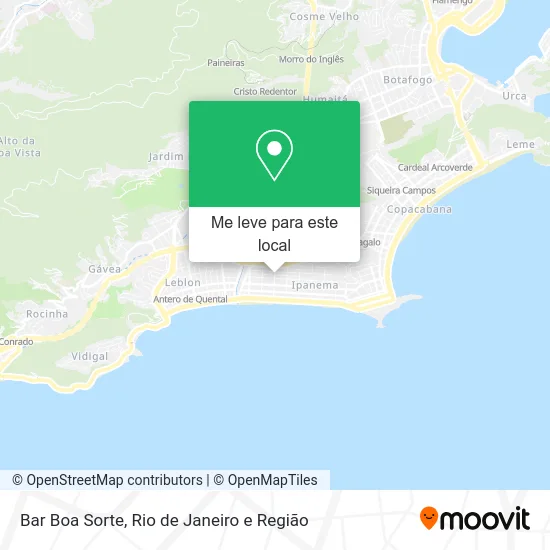 Bar Boa Sorte mapa