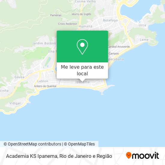Academia KS Ipanema mapa