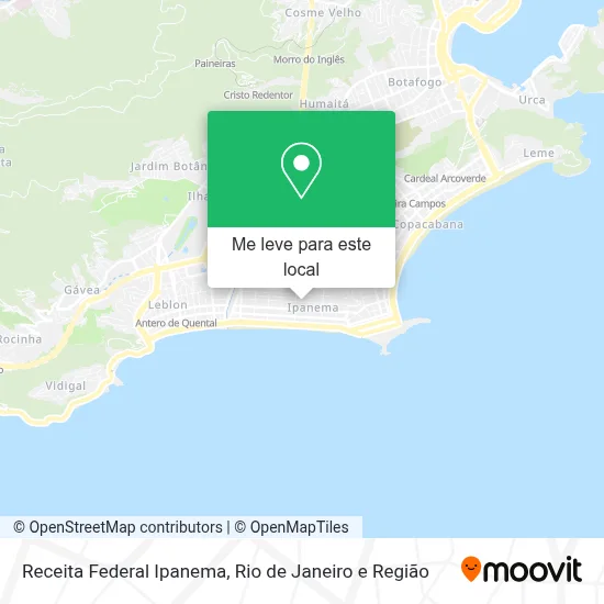 Receita Federal Ipanema mapa