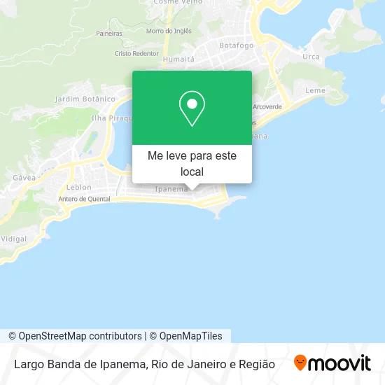 Largo Banda de Ipanema mapa