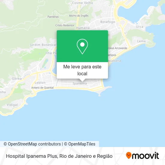 Hospital Ipanema Plus mapa