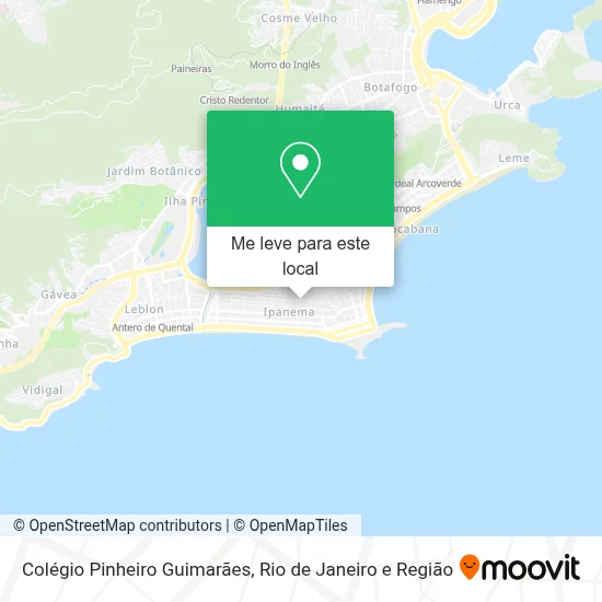 Colégio Pinheiro Guimarães mapa