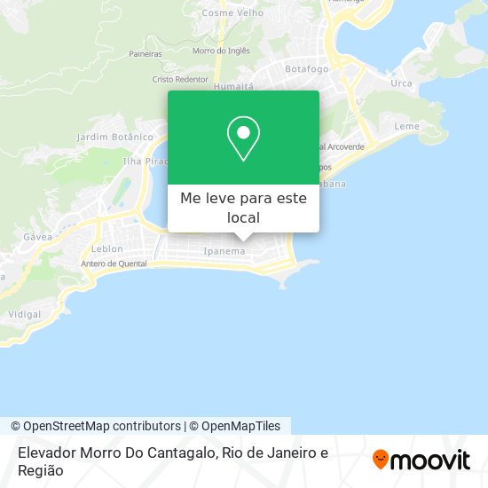 Elevador Morro Do Cantagalo mapa