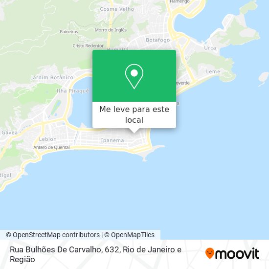 Rua Bulhões De Carvalho, 632 mapa