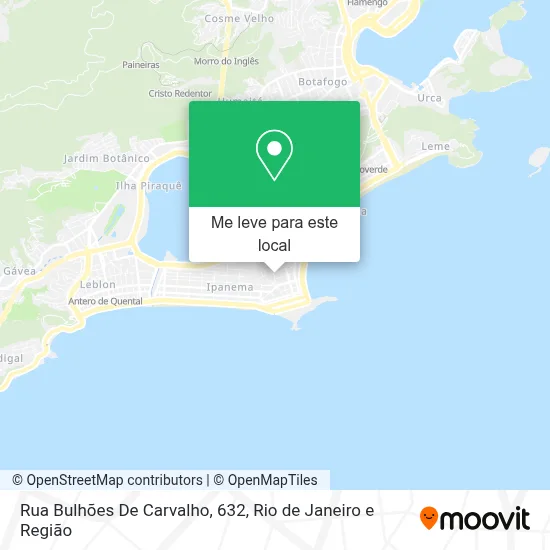 Rua Bulhões De Carvalho, 632 mapa