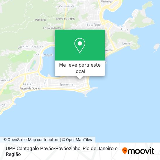 UPP Cantagalo Pavão-Pavãozinho mapa