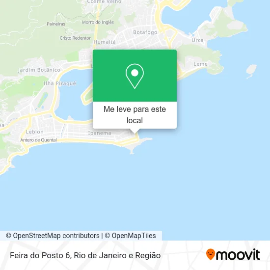 Feira do Posto 6 mapa