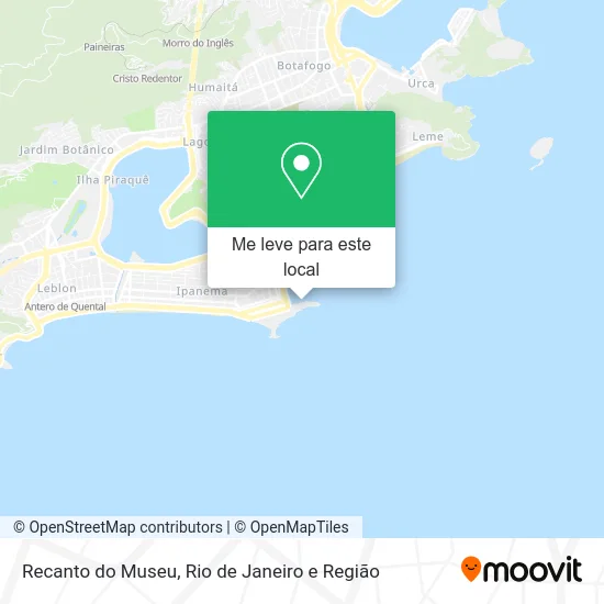 Recanto do Museu mapa