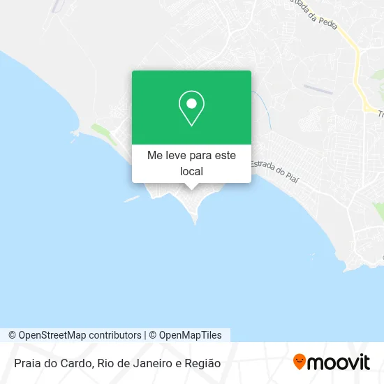 Praia do Cardo mapa