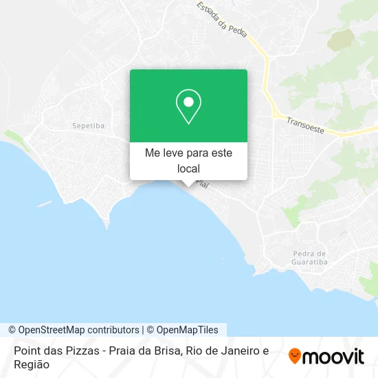 Point das Pizzas - Praia da Brisa mapa