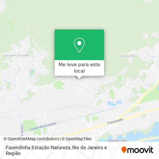 Fazendinha Estação Natureza mapa