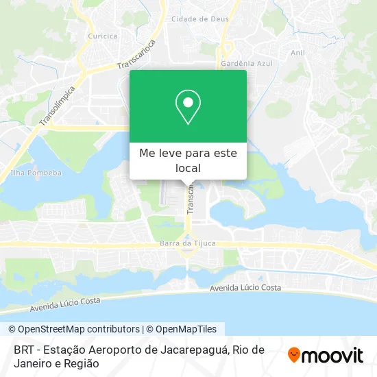 BRT - Estação Aeroporto de Jacarepaguá mapa