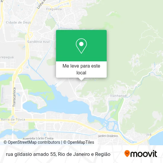 rua gildasio amado 55 mapa