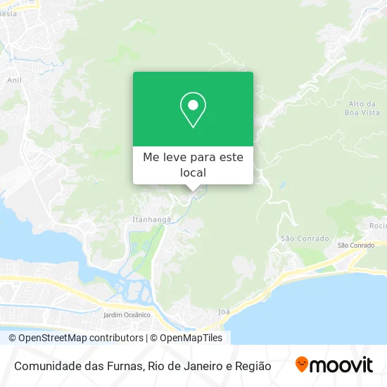 Comunidade das Furnas mapa