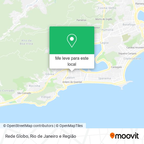 Rede Globo mapa