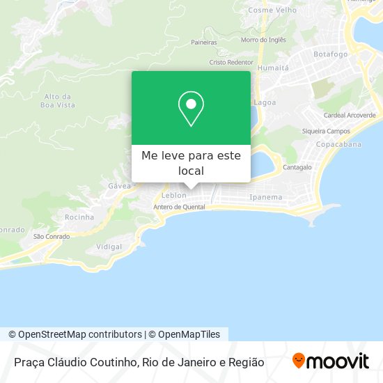 Praça Cláudio Coutinho mapa