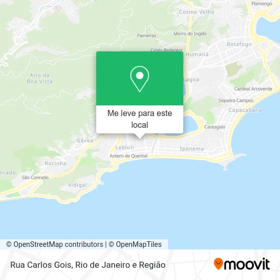 Rua Carlos Gois mapa
