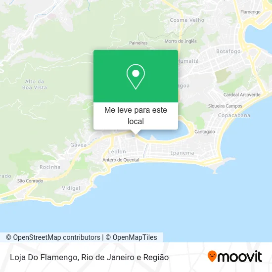Loja Do Flamengo mapa