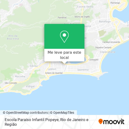 Escola Paraíso Infantil Popeye mapa