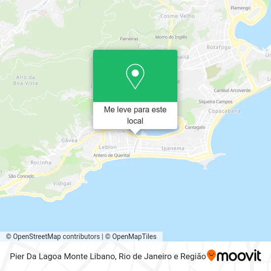 Pier Da Lagoa Monte Libano mapa