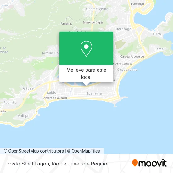 Posto Shell Lagoa mapa