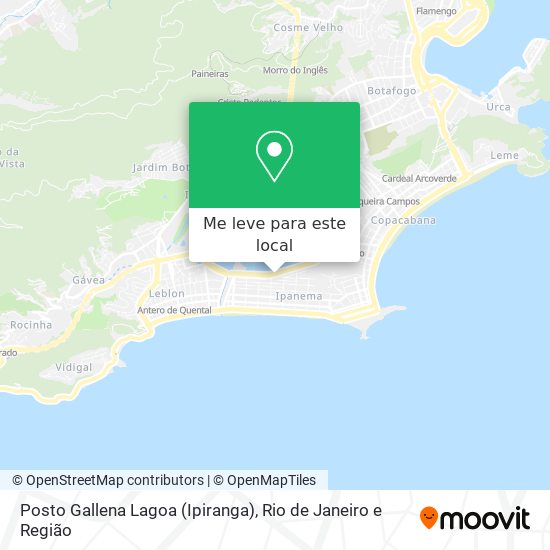 Posto Gallena Lagoa (Ipiranga) mapa