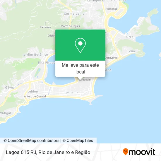Lagoa 615 RJ mapa