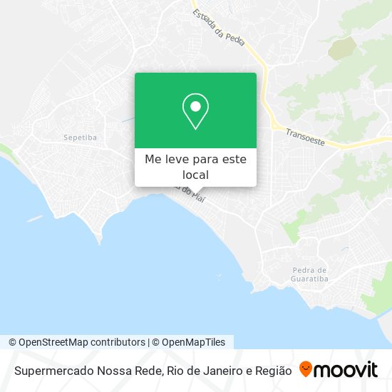Supermercado Nossa Rede mapa