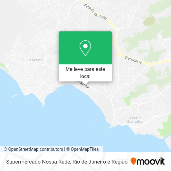 Supermercado Nossa Rede mapa