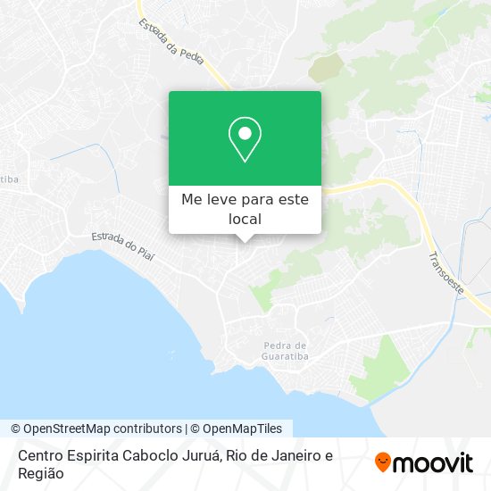 Centro Espirita Caboclo Juruá mapa