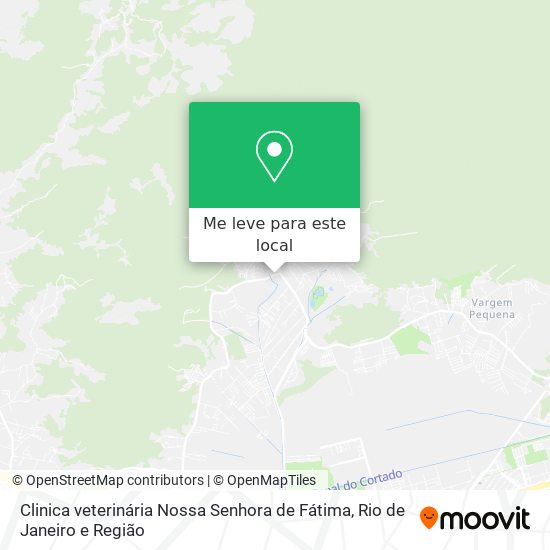 Clinica veterinária Nossa Senhora de Fátima mapa