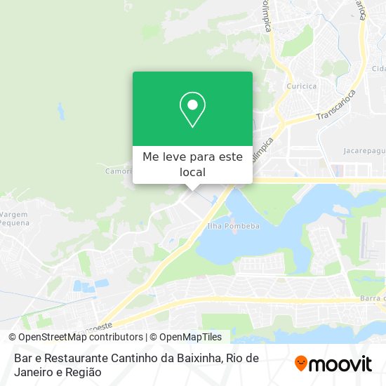 Bar e Restaurante Cantinho da Baixinha mapa
