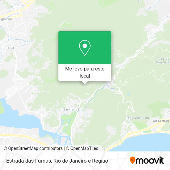 Estrada das Furnas mapa