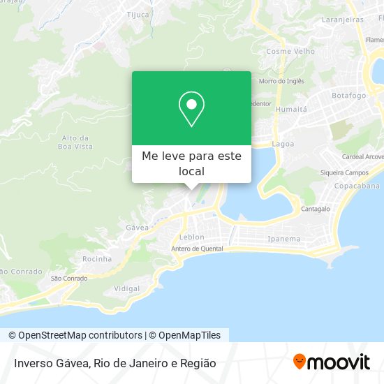 Inverso Gávea mapa